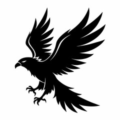 Obraz premium flying eagle silhouette