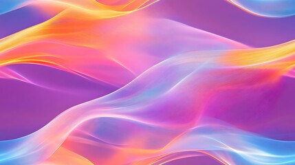 Obraz premium Vibrant Gradient Wave Textured Background with Bright Pink, Orange And Blue Colors