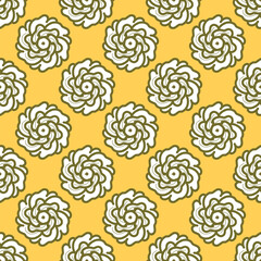 Printable seamless patten of flowers simple design for ornament decoration