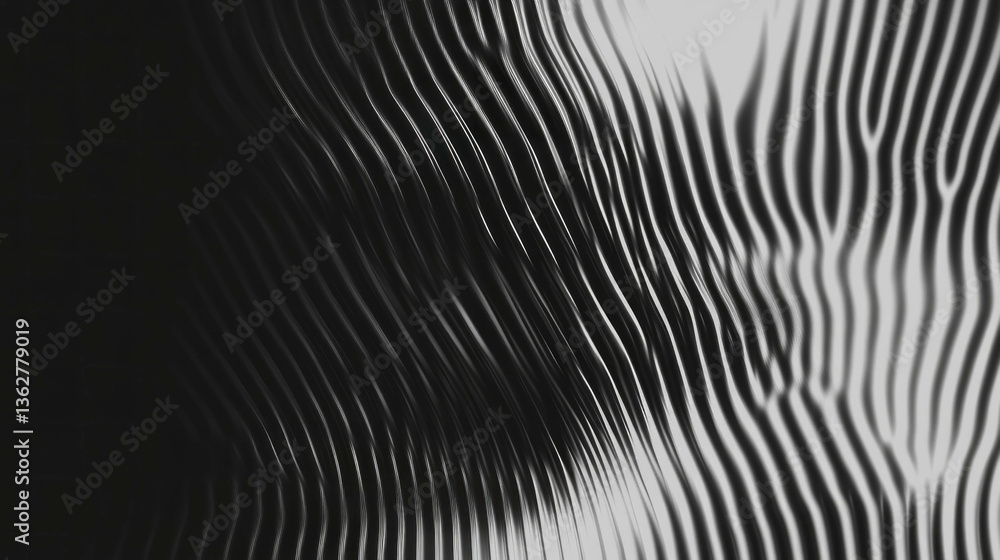 Poster abstract black and white blur overlay with noise texture for modern design