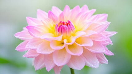 Fototapeta premium Delicate Pink Dahlia Blossom