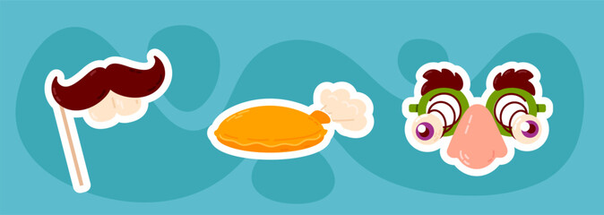 April Fool’s Day Prank Icons Set