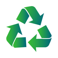 Clear and bright vector illustration of the recycling symbol. Perfect for environmental projects, web design, printing, infographics, and more