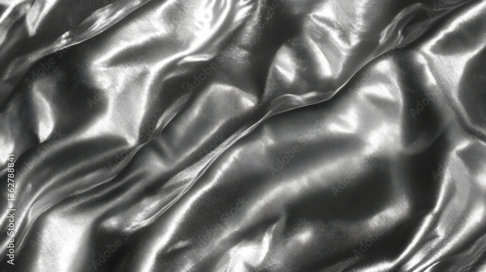 Poster Abstract silver chaos texture with moon-like surface for creative design