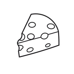 vector illustration of cheese
