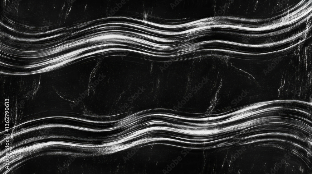 Poster Analog tv static pattern texture with wavy lines for creative design