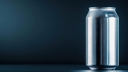 Elegant aluminum beer can with a minimalist embossed brewery logo, premium craft beer branding