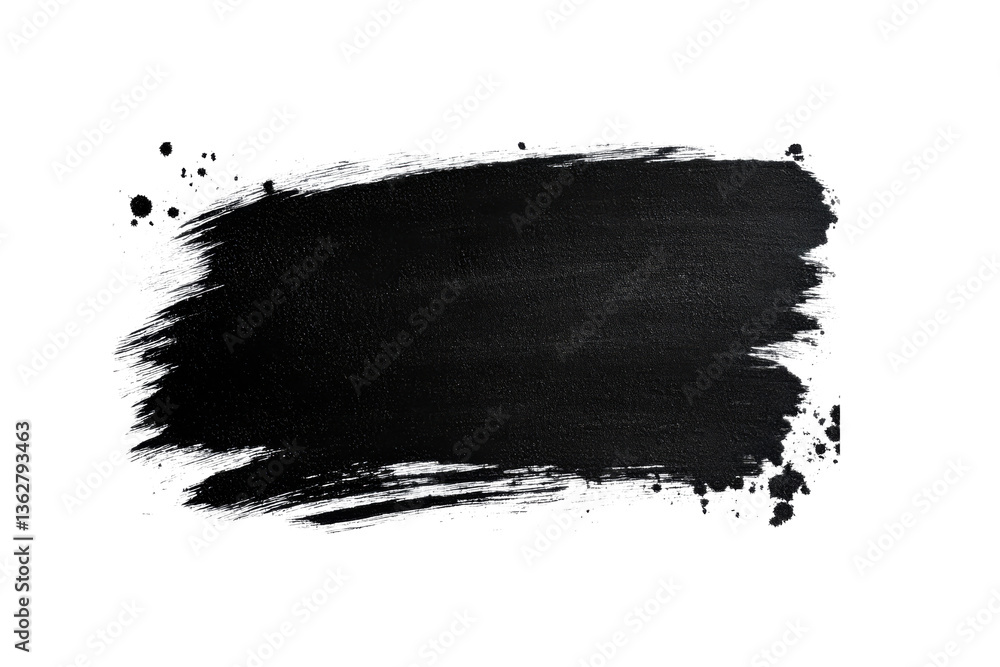 Canvas Prints black brush stroke with transparent background for creative projects
