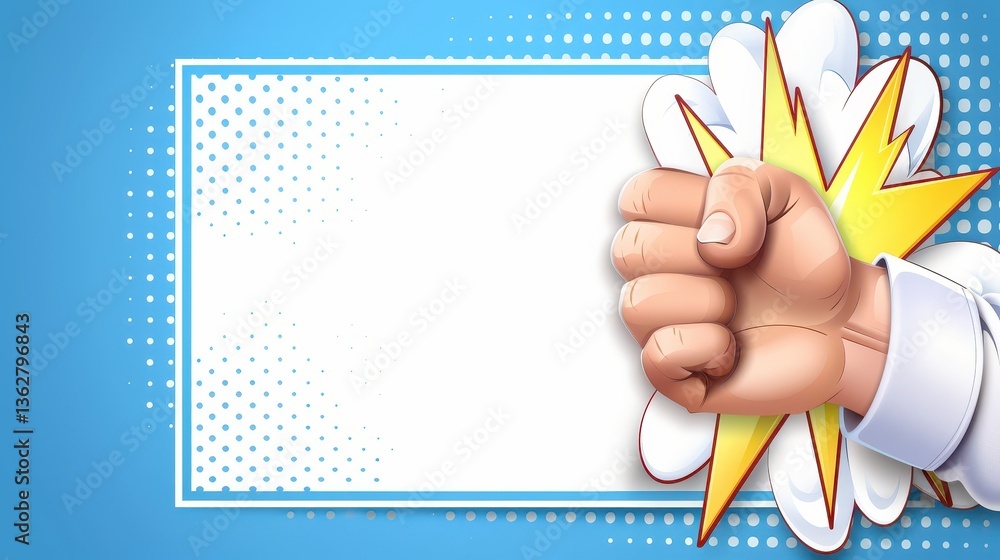 Aufkleber engaging hand pointing directly at viewer on clean white background interactive visual communication