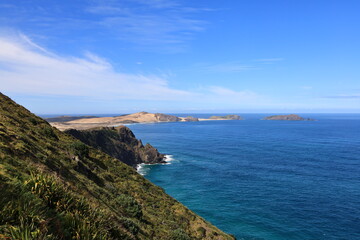 Cape Reinga is the northwestern most tip of the Aupōuri Peninsula, at the northern end of the North Island of New Zealand