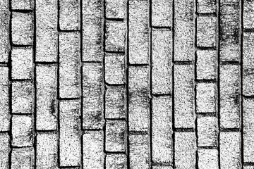 Black and white brick texture worn grunge background
