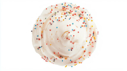 Delicious cupcake with buttercream and colorful sprinkles for celebration or dessert inspiration
