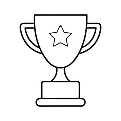 Simple Line Art Trophy Icon