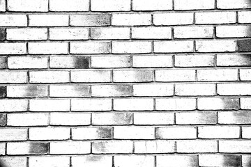 Black and white brick texture worn grunge background
