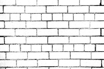 Black and white brick texture worn grunge background
