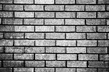 Black and white brick texture worn grunge background
