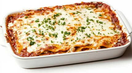 Delicious eggplant lasagna in a baking dish perfect for family dinner