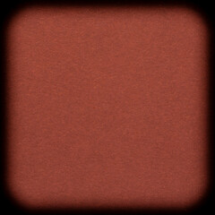 Fototapeta premium tile with rounded corners made of terracotta color cardboard on black background