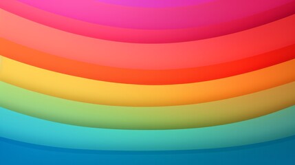 Obraz premium Abstract colorful layered curved lines cascade downwards in harmony
