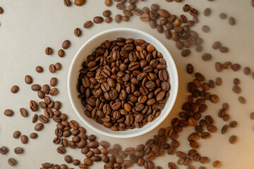 Freshly roasted coffee beans inviting morning rituals in a cozy kitchen
