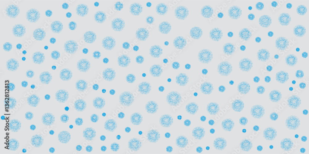 Poster abstract geometric blue background frame. vector texture of chaotic hexagons, particles, fragments. 