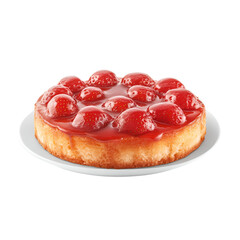 Miniature Creamy Cheesecake Topped with Sweet Cranberry Sauce