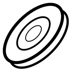 Fototapeta premium Frisbee Icon