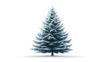 Fototapeta premium illustrations of various trees, leaves, grasses, and botanical elements on white background.