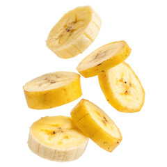 Banana Slices: Fresh & Delicious isolated on transparent background
