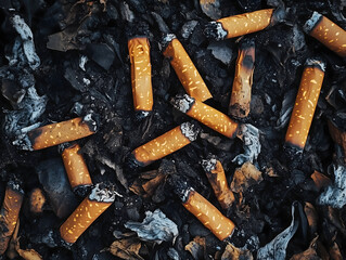 Stop smoking concept illustration