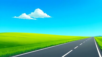 road in the field