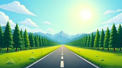 road in mountains