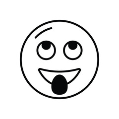 Rolling eyes Vector icon