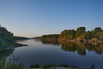Fototapeta premium Beautiful river Desna in Ukraine