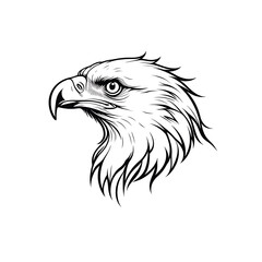 Minimalist Eagle Logo – Clean and Elegant Wild Bird Symbol