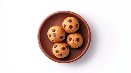 Delicious peanut butter and chocolate chip cookie balls for snack ideas or dessert treats
