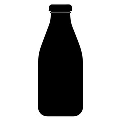 bottle  silhouette icon vector art illustration 