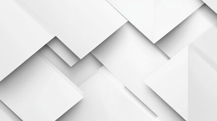 Geometric white shapes layered creating a modern minimalist design background