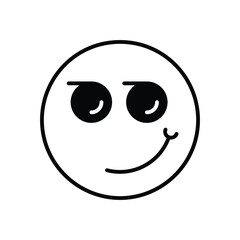 Obraz premium smug Vector icon