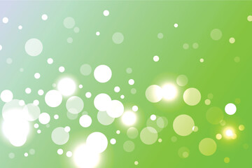 Soft green and white bokeh background with glowing light effects, perfect for nature, fresh, and elegant design concepts.
