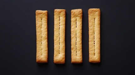 Cookies Cut in Square Shapes