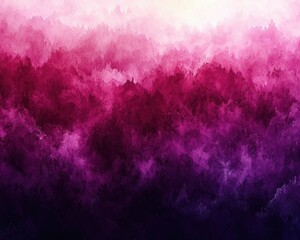 Abstract landscape with vibrant pink and purple hues blending seamlessly in a dreamy atmosphere