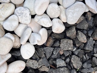 black and white pebbles abstract texture background