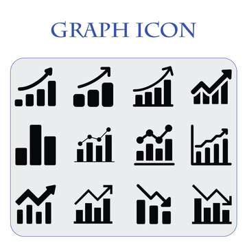 Graph Icon Pack,Minimalist Vector Graph Icon Perfect for Data Visualization and Analytics Submissions | Adobe Stock Contributor