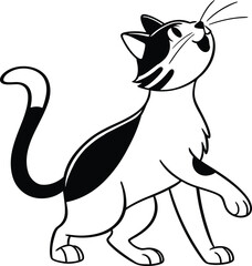 cat and mouse vector illustration