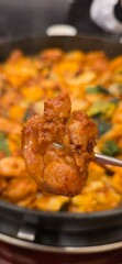 chicken meat with vegetables