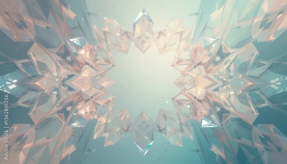 Aufkleber captivating abstract art display digital realm visual design ethereal environment aerial perspective