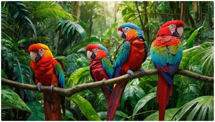 Obraz premium blue and yellow macaw