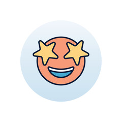 excited  Vector icon