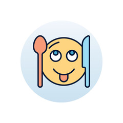 hungry Vector icon